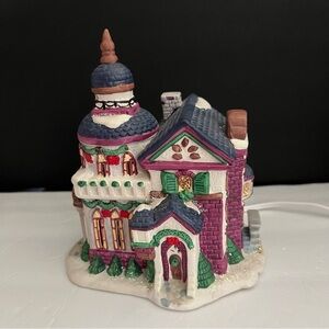 Vintage Ceramic Christmas Church Holiday Village Lighted Building House